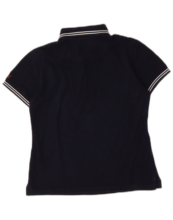 Murphy & Nye Damen Poloshirt UK 10 Small Marineblau Baumwolle