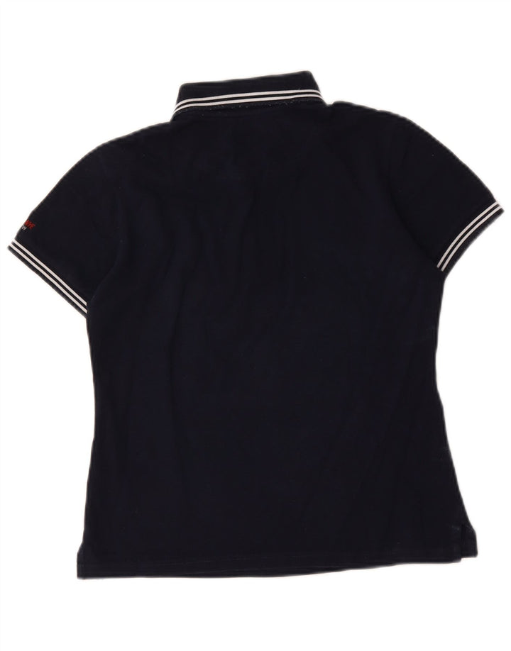 Murphy & Nye Damen Poloshirt UK 10 Small Marineblau Baumwolle