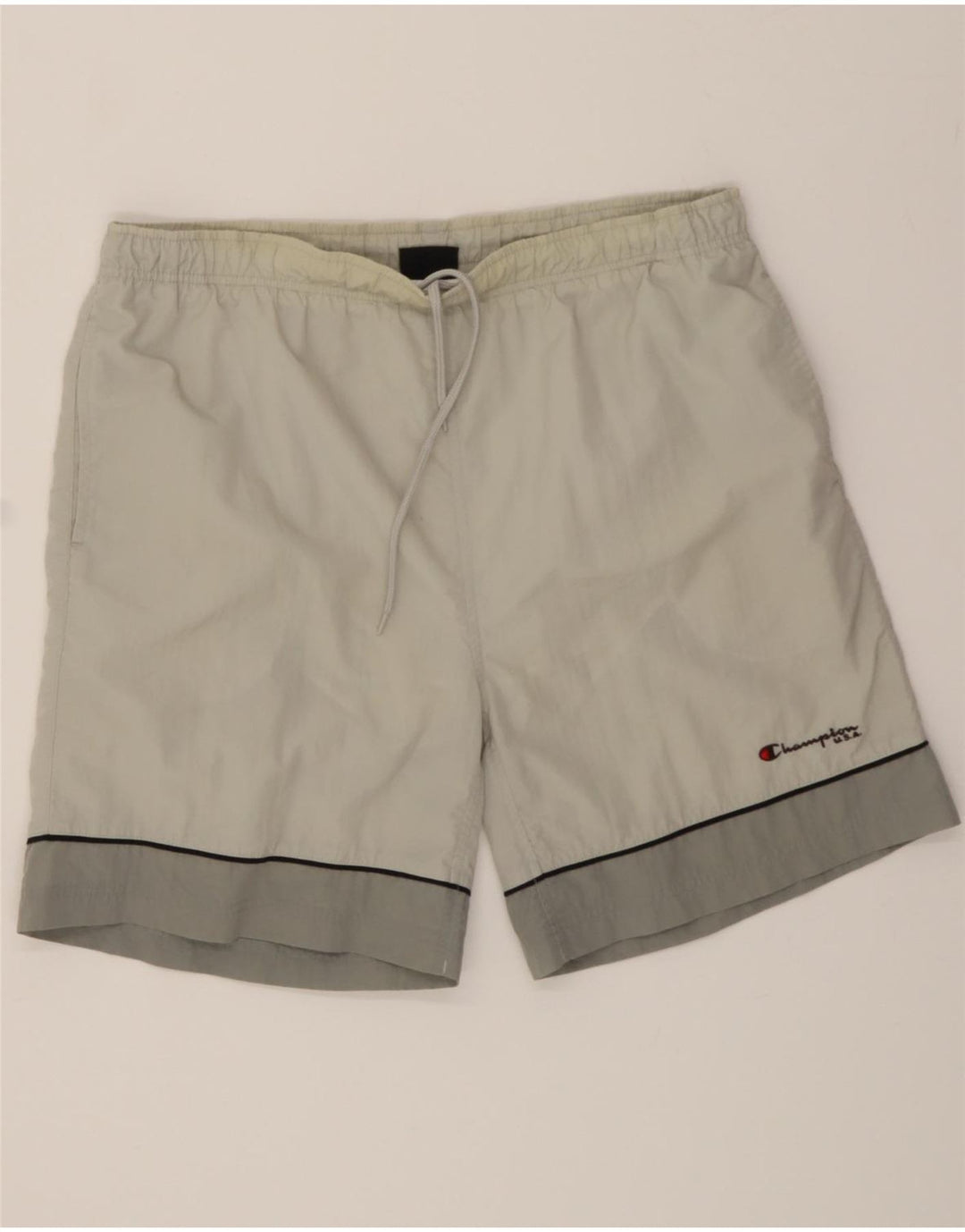 CHAMPION Mens Sport Shorts XL  Grey Colourblock Polyamide Vintage Champion and Second-Hand Champion from Messina Hembry 