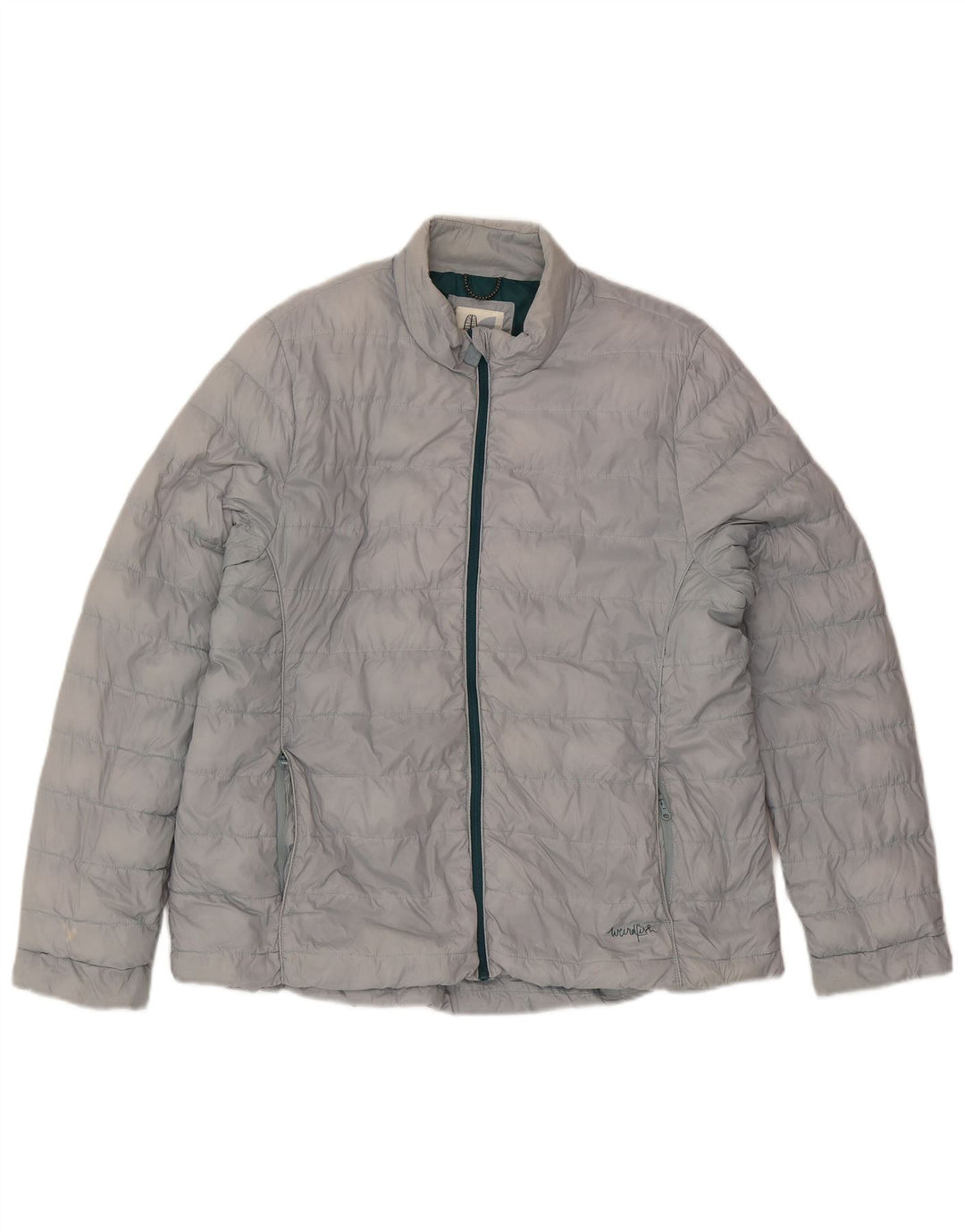 Weird Fish Damen Wattierte Jacke UK 18 XL Blaues Nylon