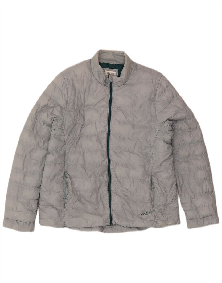 Weird Fish Damen Wattierte Jacke UK 18 XL Blaues Nylon