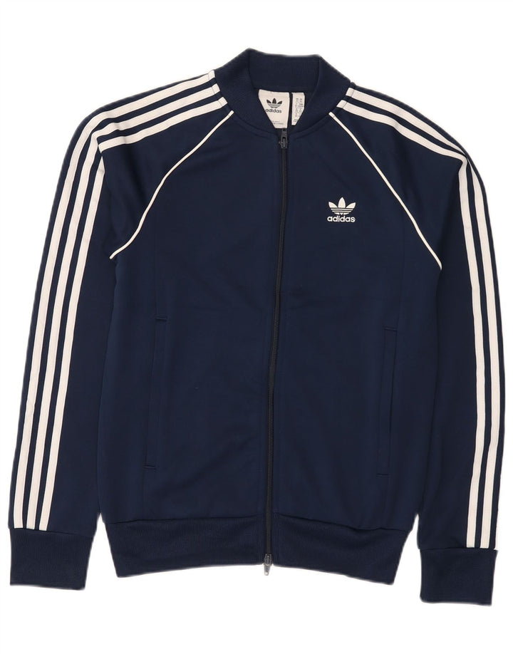 Adidas Herren Trainingsanzug Top Jacke XS Marineblau Polyester