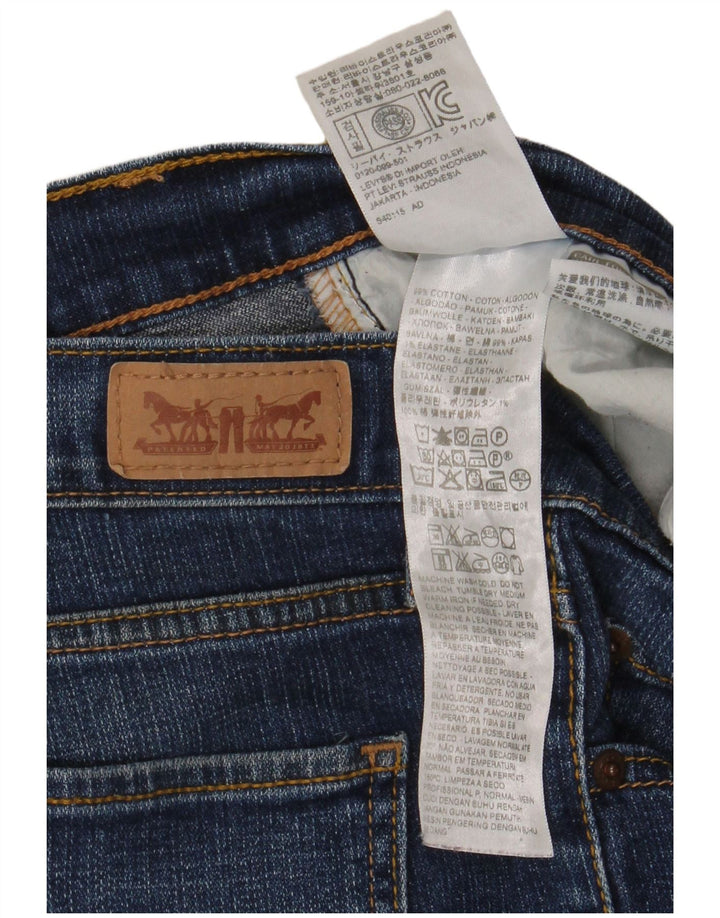 Levi's Damen 524 Too Superlow Bootcut Jeans W31 L30 Blaue Baumwolle