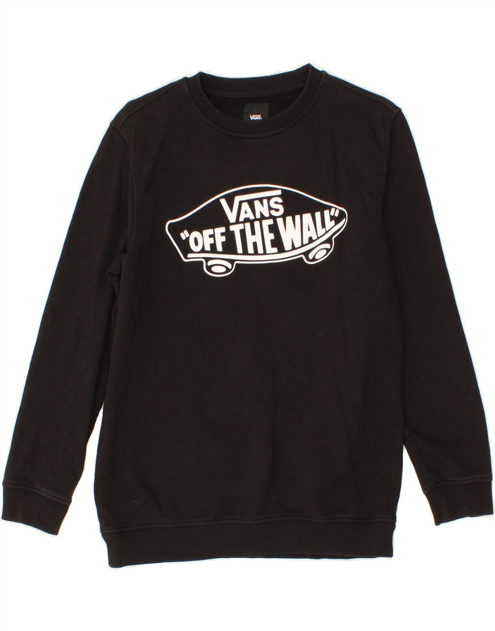 VANS Jungen-Sweatshirt mit Grafik, 12–13 Jahre, Größe L, Schwarz