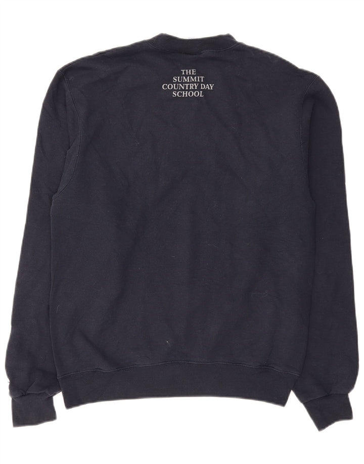 Champion Herren Summit Graphic Sweatshirt Pullover Small Marineblau Baumwolle