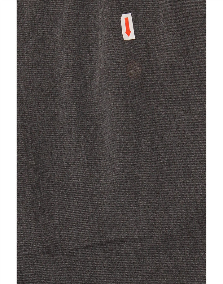 Zara Damen-Anzughose mit hoher Taille, mittelgroß, W28, L25, grau, Polyester