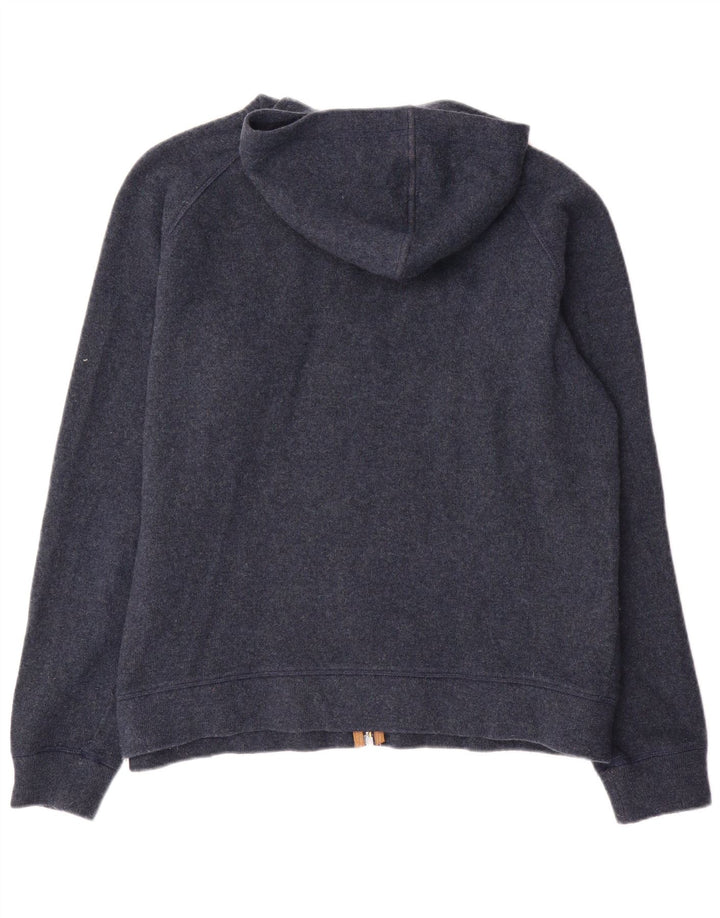 Woolrich Herren-Kapuzenpullover mit grafischem Reißverschluss, 2XL, marineblaue Wolle