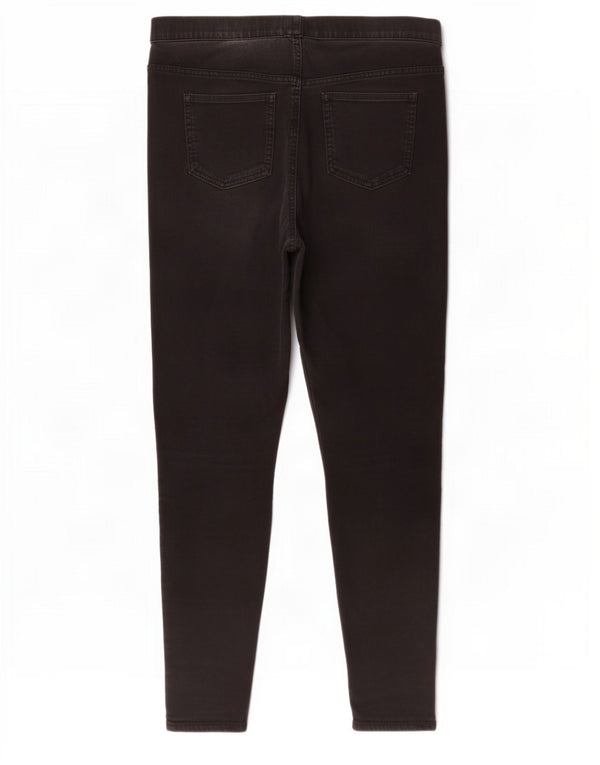 Marks & Spencer Damen Jegging-Jeans UK 16 Large W34 L29 Schwarze Baumwolle