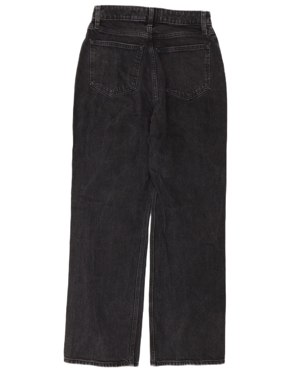 Abercrombie & Fitch Damen Curve High Waist Jeans US 2 XS W26 L30 Grau 90er Jahre