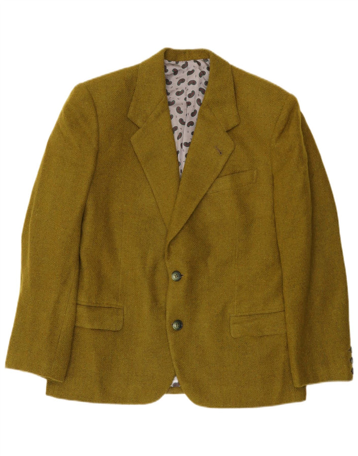 Vintage Herren 2-Knopf-Blazerjacke UK 38 Mittelgrün