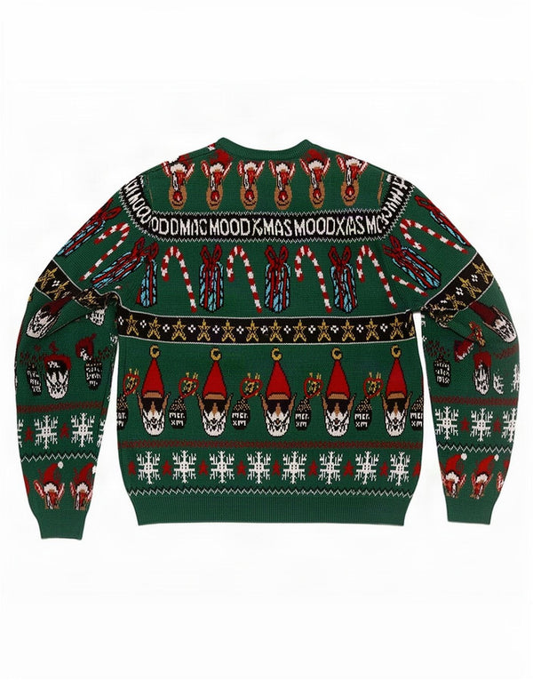 Zara Jungen-Pullover mit Rundhalsausschnitt, 13–14 Jahre, grün, Fair-Isle-Weihnachten