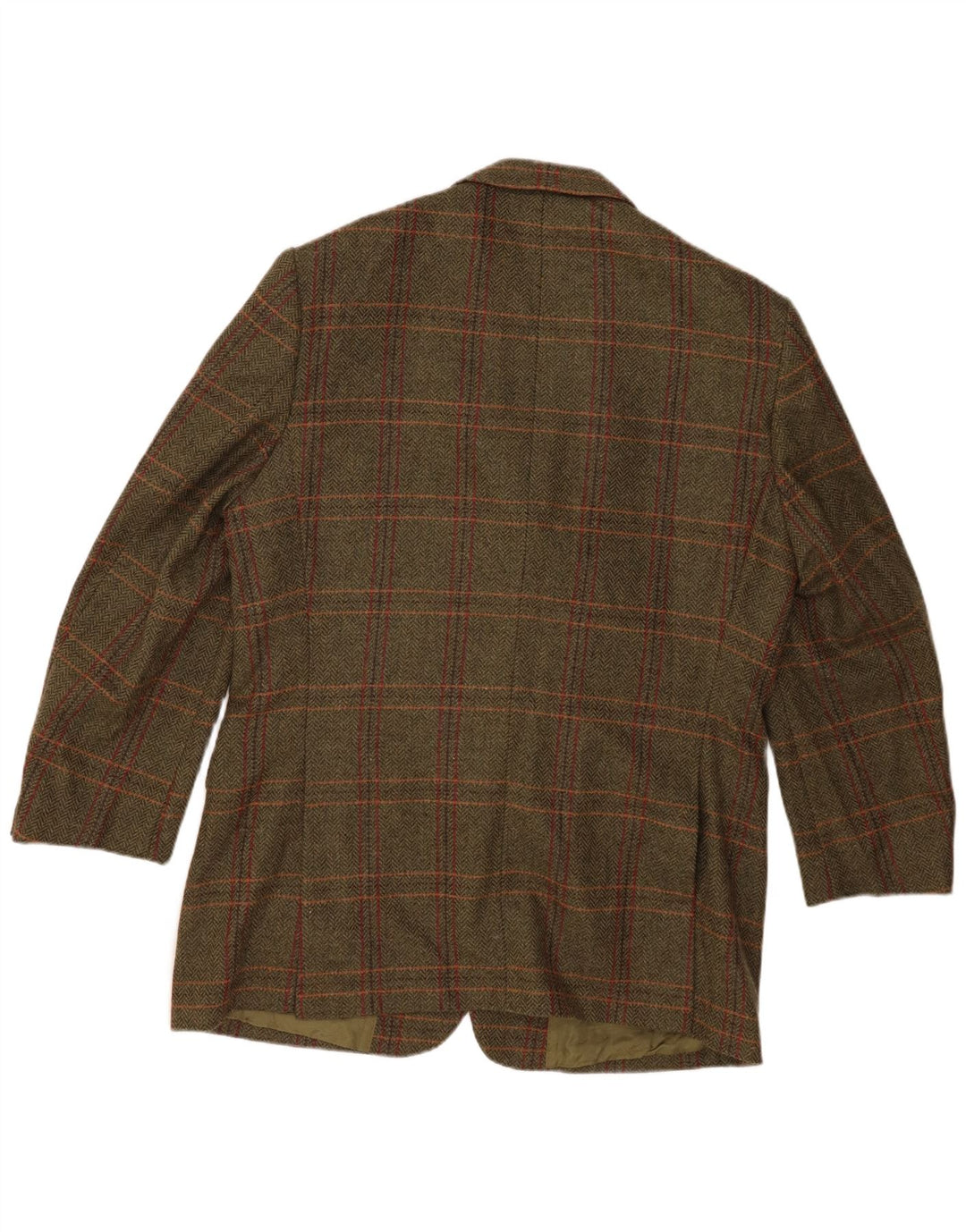 John Hanly&Co Ltd Herren 3-Knopf-Blazerjacke IT 54 2XL Khaki Check