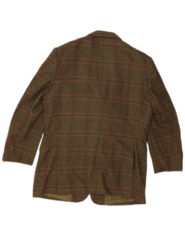 John Hanly&Co Ltd Herren 3-Knopf-Blazerjacke IT 54 2XL Khaki Check