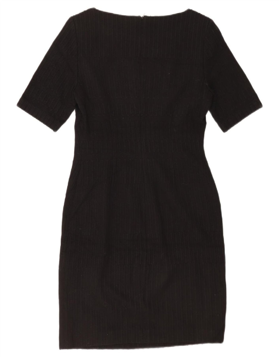 Hugo Boss Damen Etuikleid UK 12 Medium Schwarz gestreift