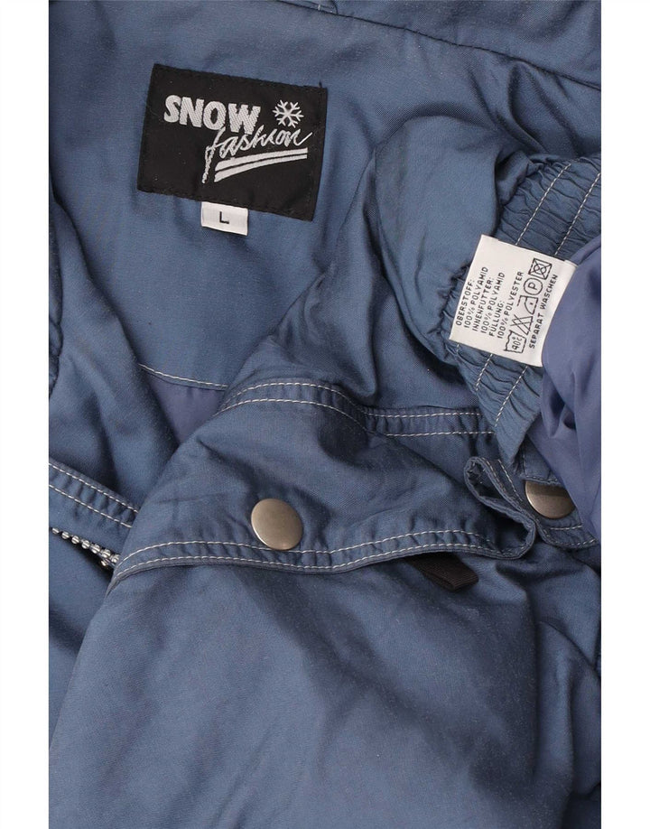Vintage Herren Loose Fit Windjacke UK 40 Großes blaues Polyester