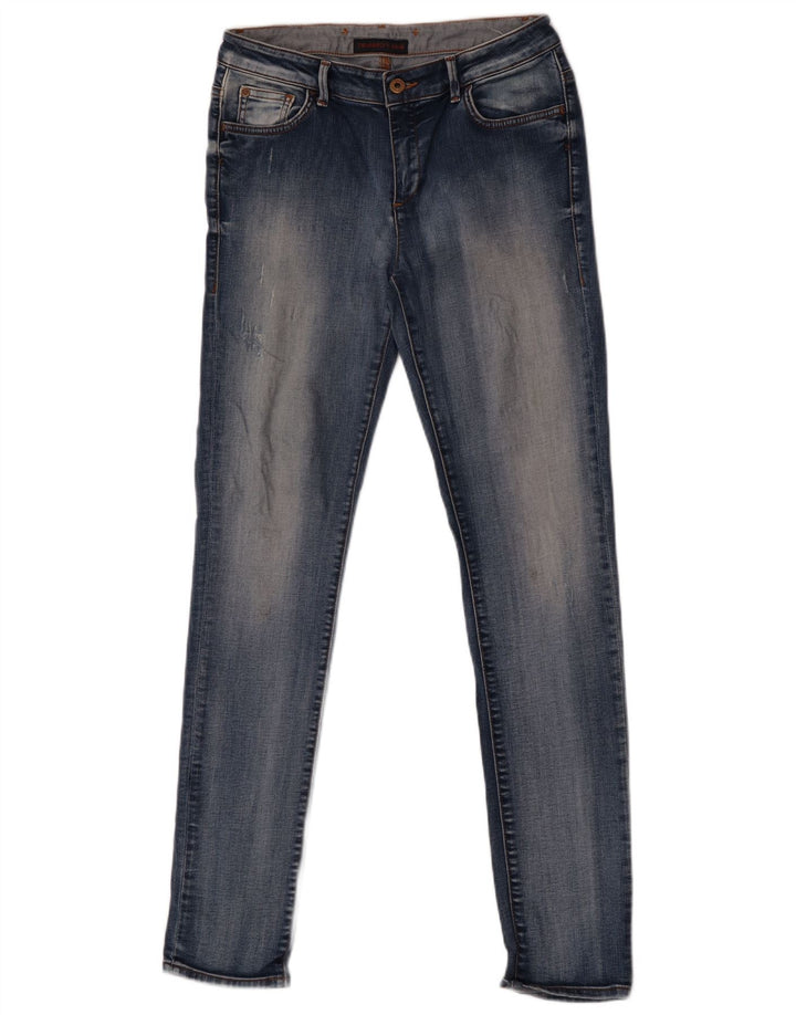 Trussardi Damen Distressed Skinny Jeans W29 L32 Blau