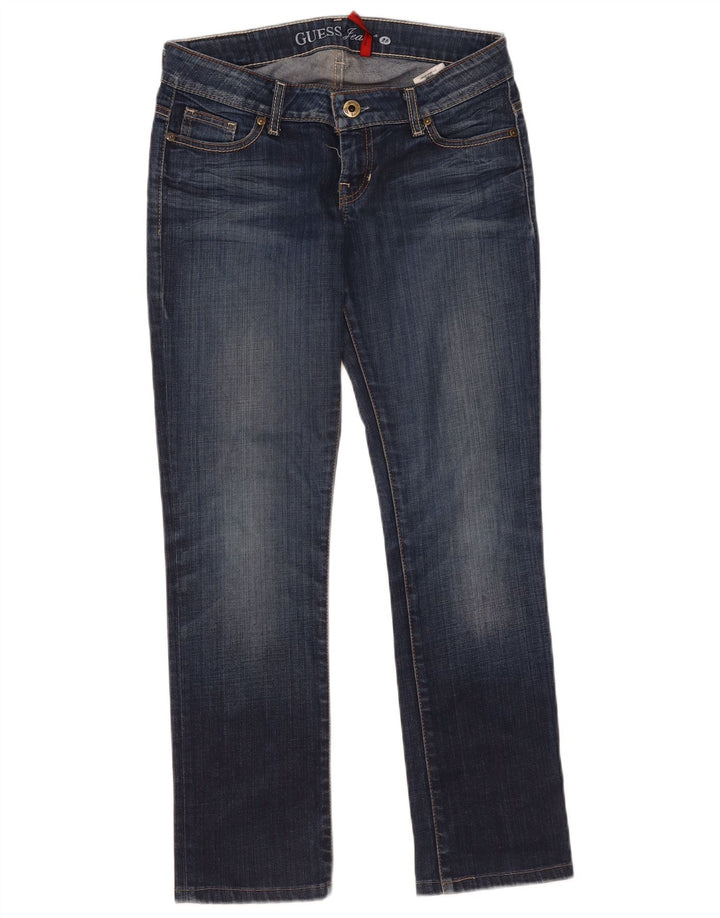 Guess Damen Slim Jeans W28 L28 Marineblaue Baumwolle