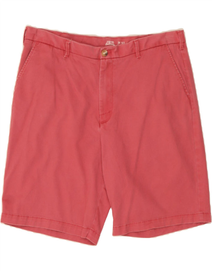 IZOD Mens Stretch Chino Shorts W36 Large Pink Cotton Vintage Izod and Second-Hand Izod from Messina Hembry 
