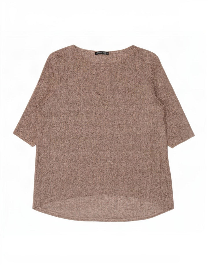 Zara Damen-Top mit 3/4-Ärmeln, UK-Größe 10, klein, Rosa