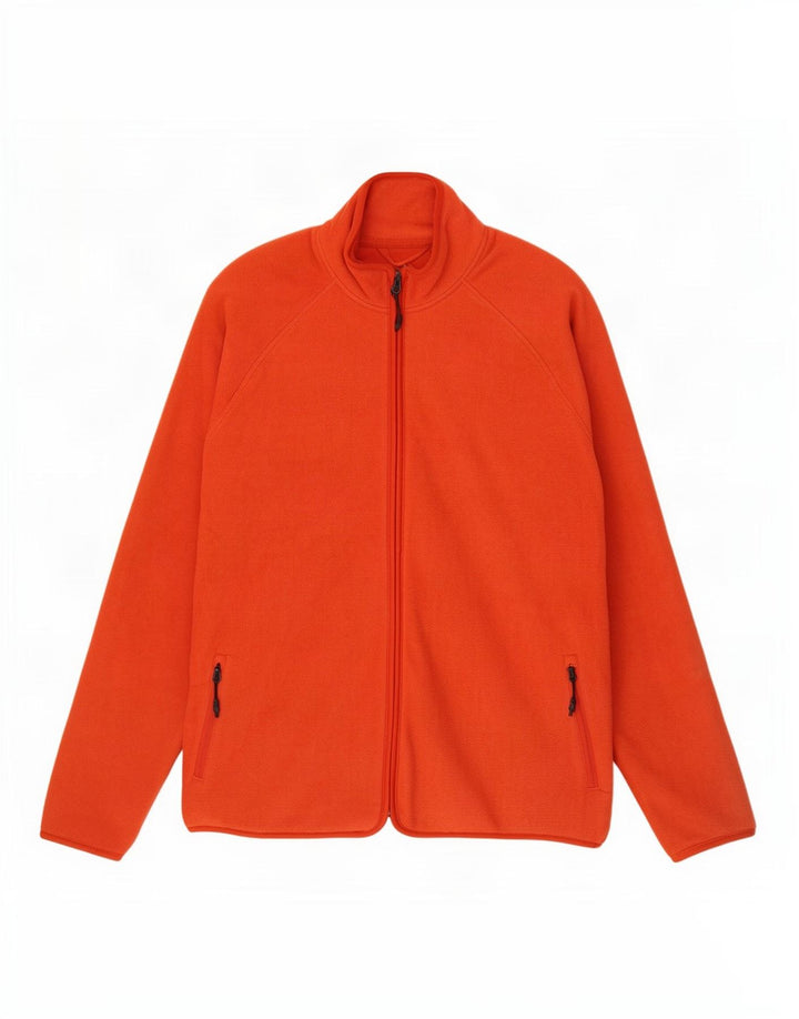 Marks & Spencer Herren Fleecejacke UK 44 2XL Orange Polyester