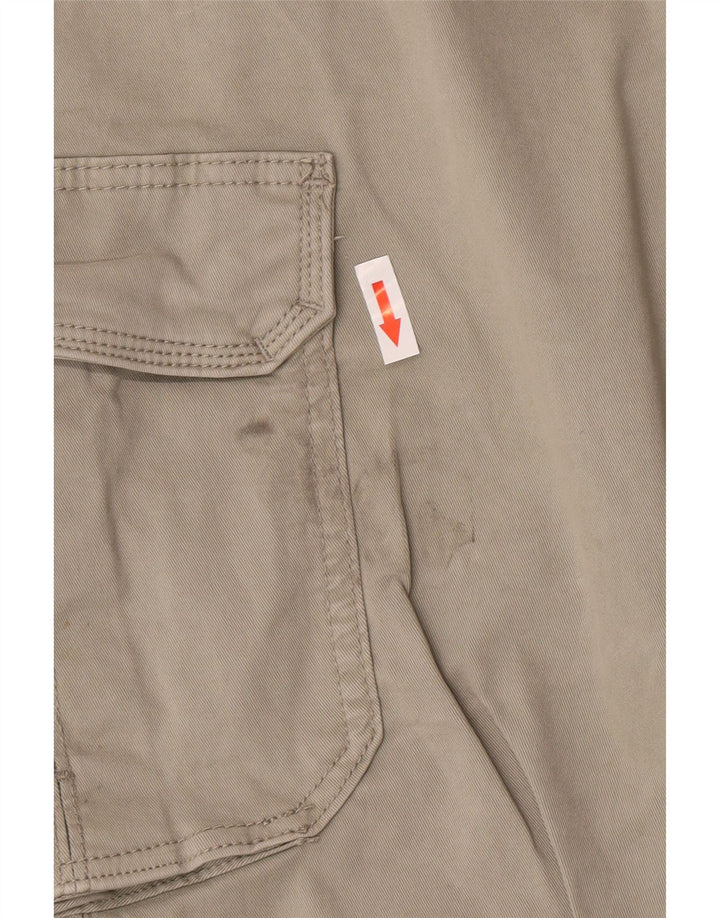 Zara Herren Jogger Cargohose W30 L27 Graue Baumwolle