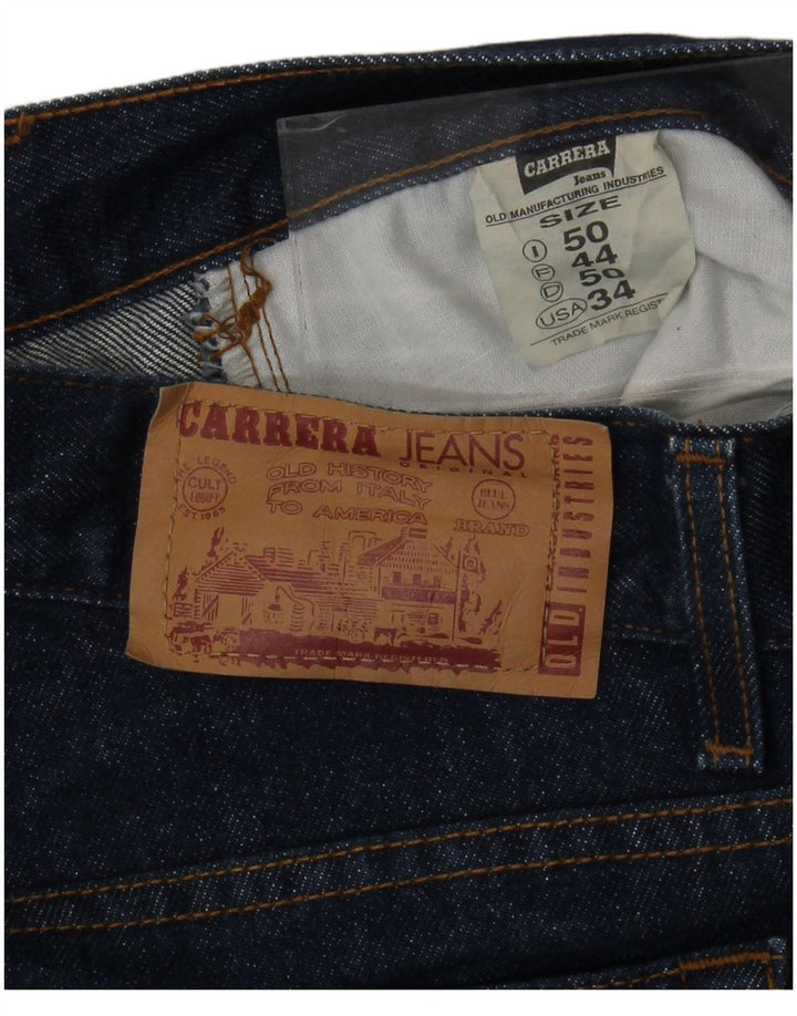 CARRERA Herren 702 Straight Jeans IT 50 Large W34 L30 Marineblau Baumwolle