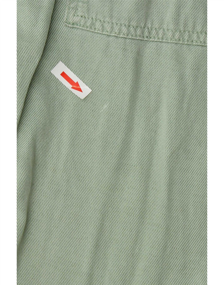 Zara Damen-Jogginghose, mittelgroß, W28, L27, grünes Lyocell