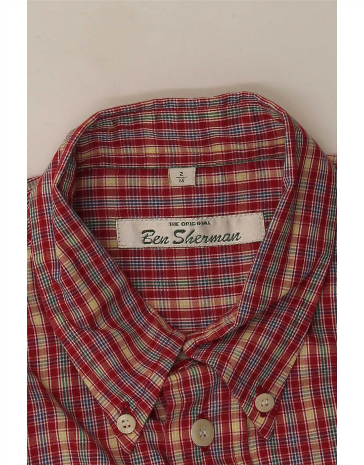 Ben Sherman Herrenhemd Mittelrot kariert