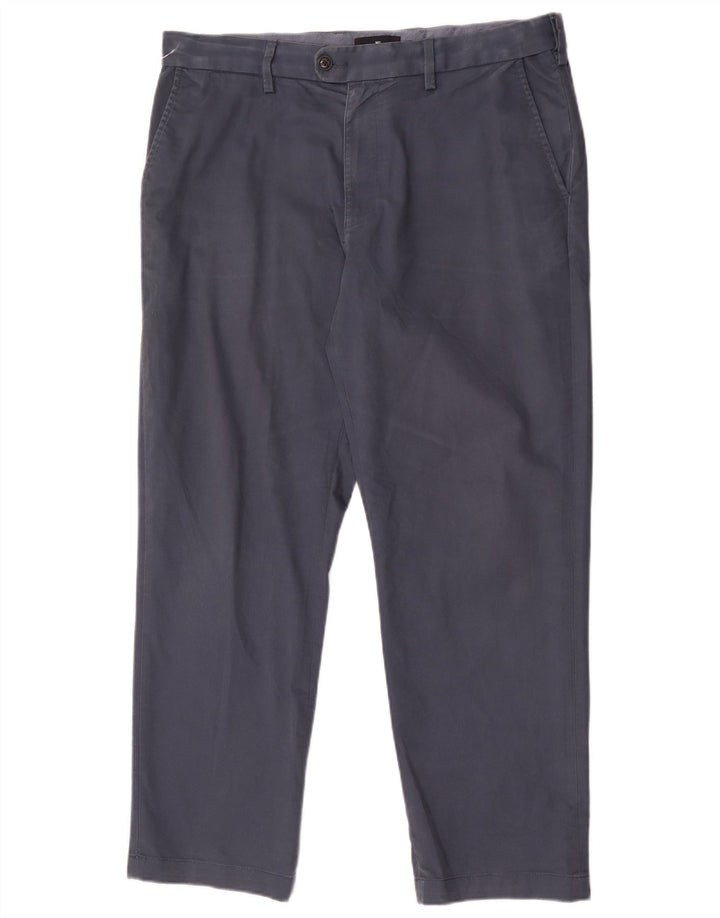 Marks & Spencer Herren Blue Harbor Gerade Anzughose W36 L29 Marineblau