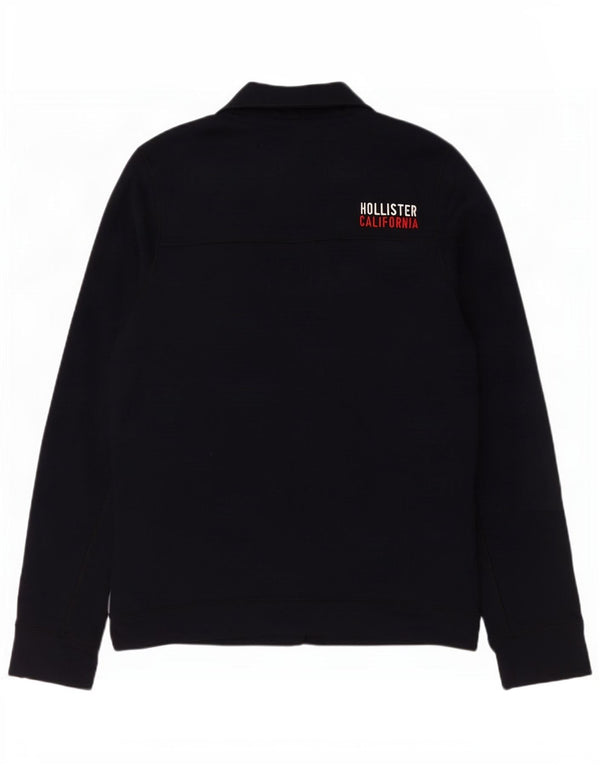 Hollister Herren-Sweatshirt mit Reißverschluss am Hals, groß, marineblau, Polyester