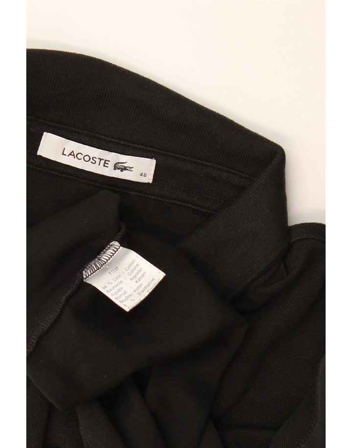 Lacoste Damen Poloshirt Größe 48 XL Schwarze Baumwolle