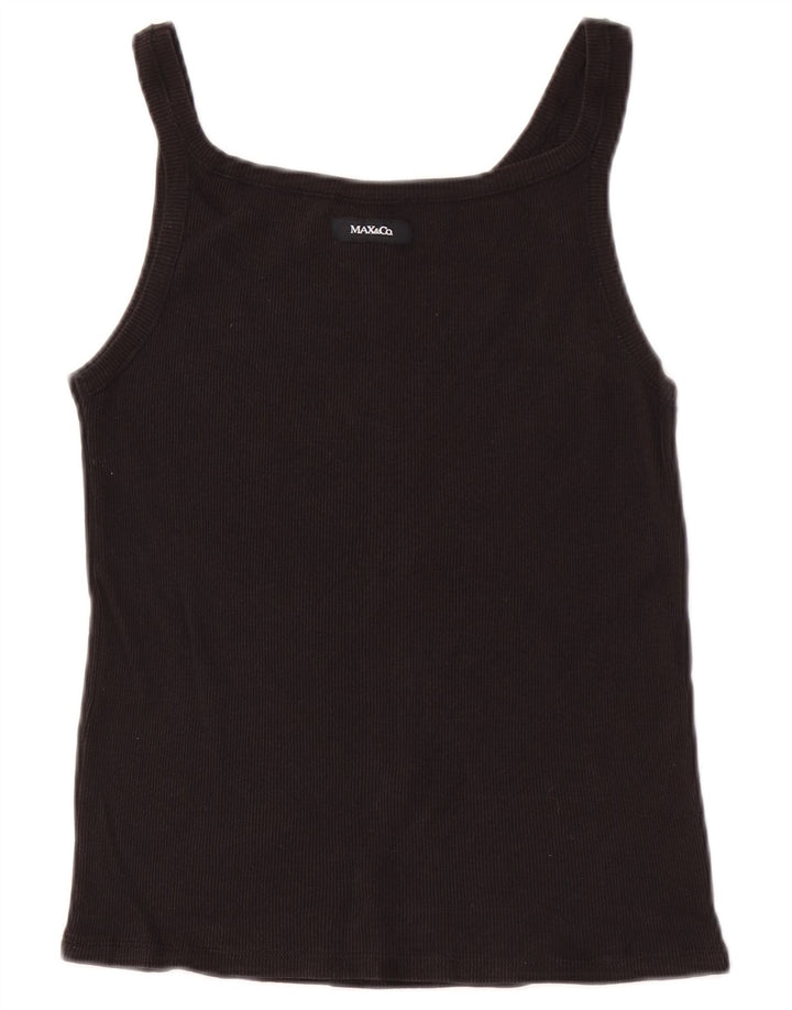 Max & Co. Damen Cami Top UK 4 XS Schwarz