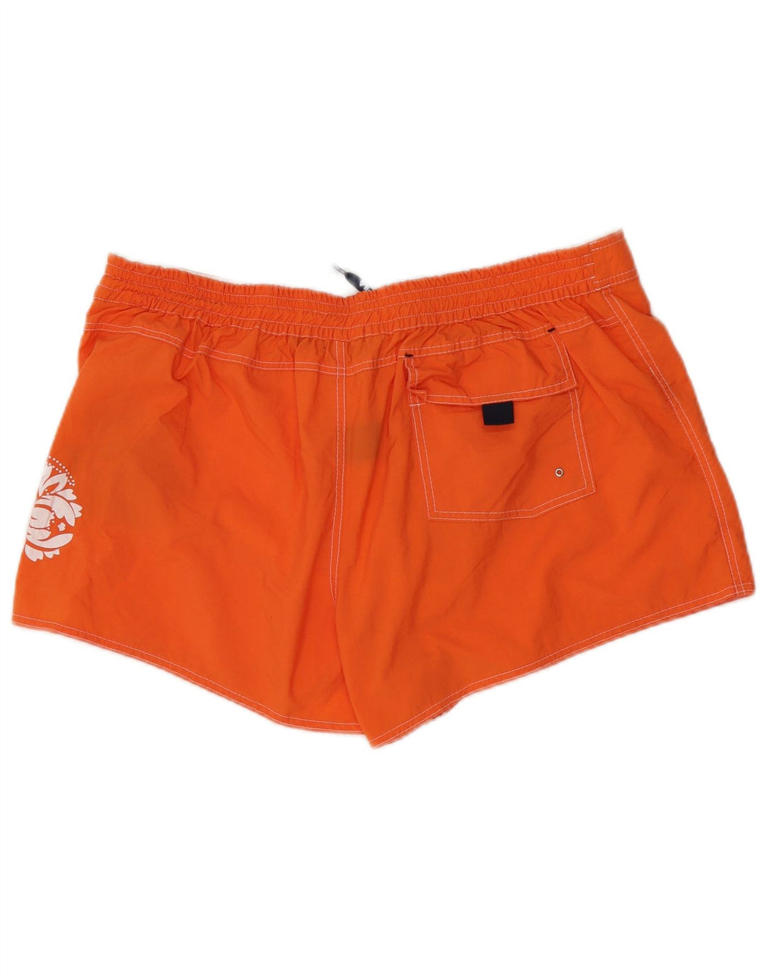 Fila Herren-Badeshorts mit Grafik, XL, orangefarbenes Blumenmuster, Polyester