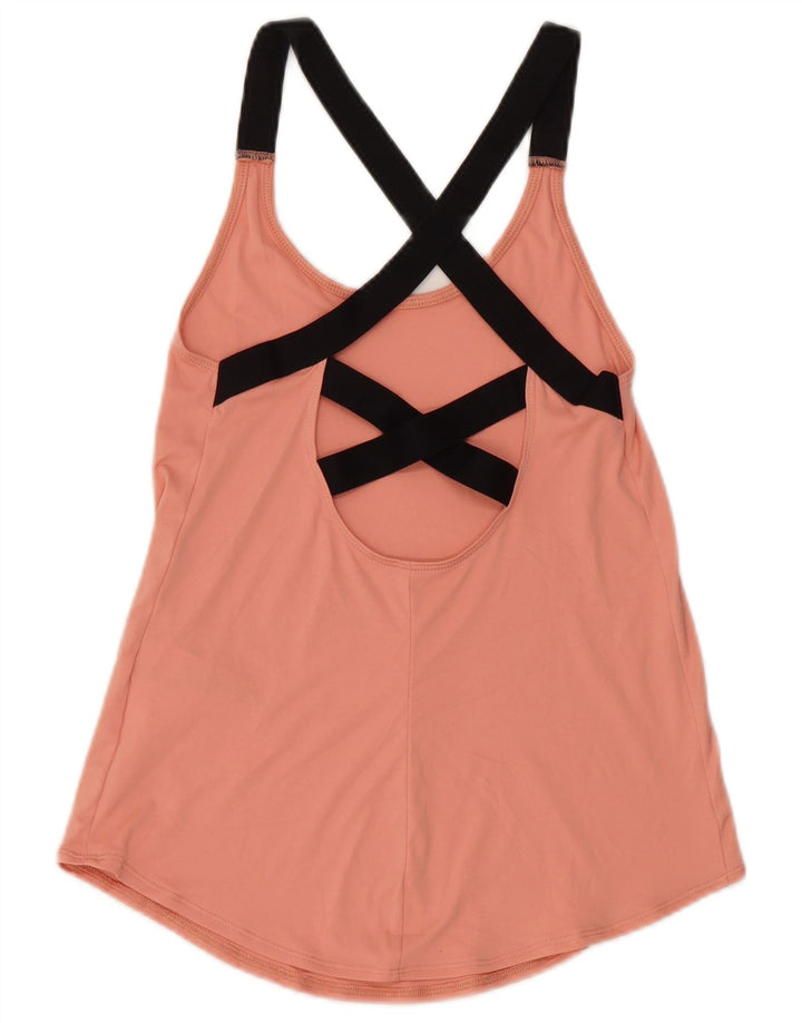 Nike Damen Dri Fit Weste Top UK 4 XS Rosa Polyester