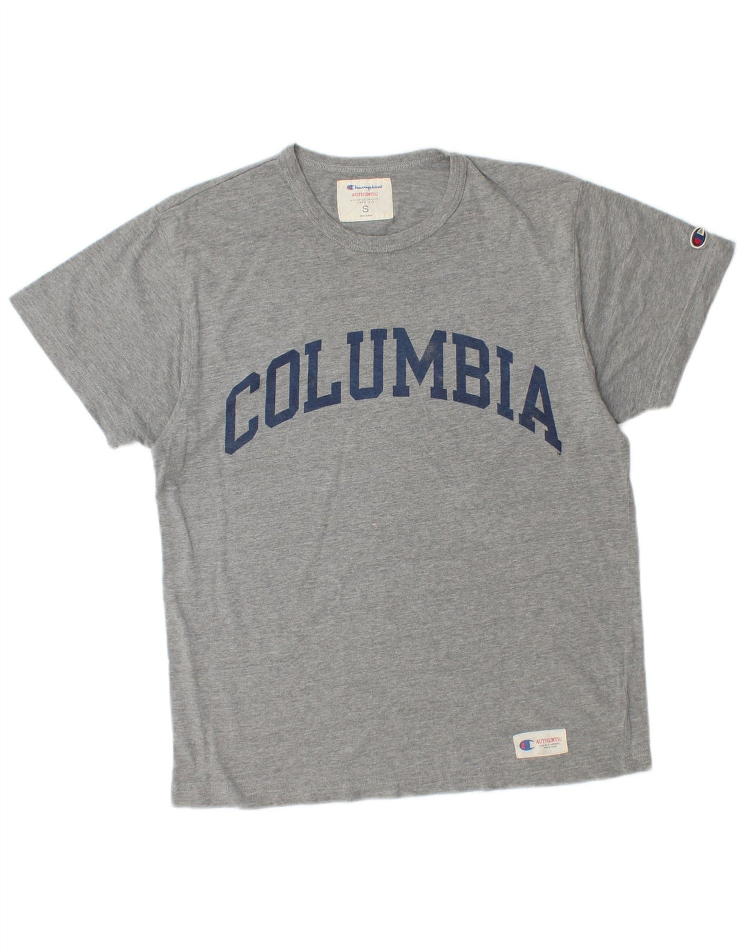 CHAMPION Herren-T-Shirt mit Grafik, Größe S, Grau