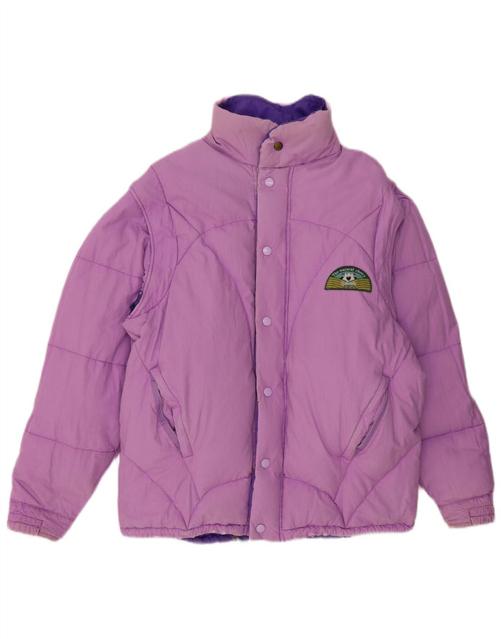 DOLOMITE Herren Reversible Wattierte Jacke UK 40 Large Lila Polyester