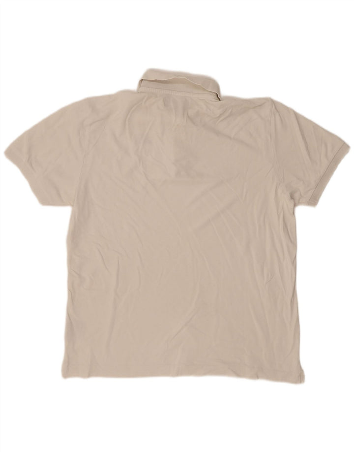 Kappa Herren-Poloshirt, groß, weiße Baumwolle