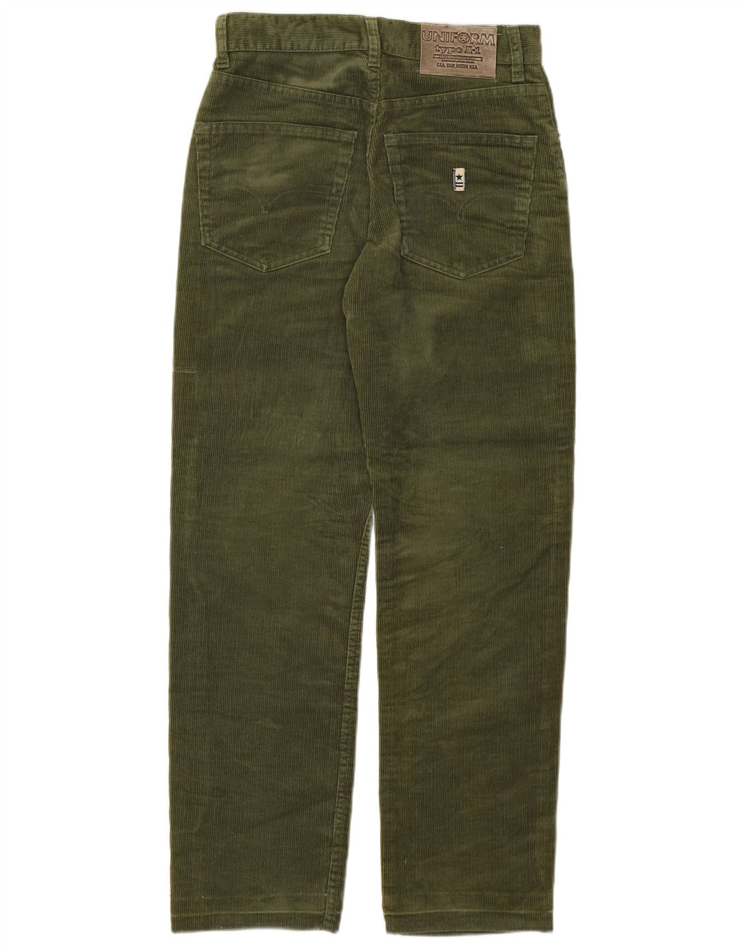 Gerade Damen-Cordhose von UNIFORM, W29, L28, Khaki, Baumwolle