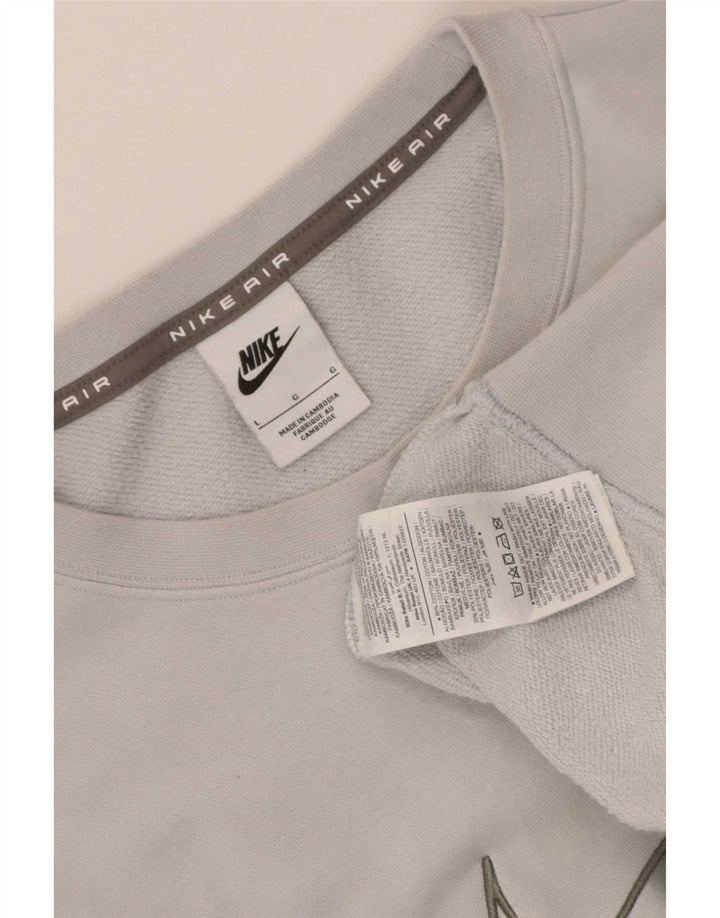 Nike Herren-Sweatshirt mit Grafik, groß, aus blauer Baumwolle