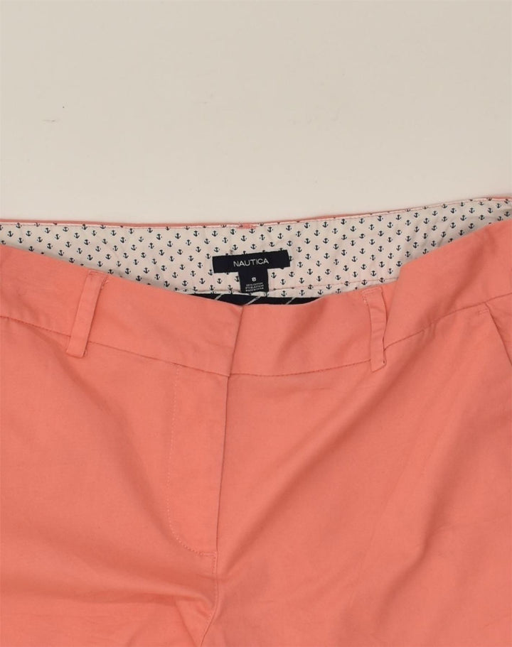 NAUTICA Womens Chino Shorts US 8 Medium W31 Pink Cotton | Vintage Nautica | Thrift | Second-Hand Nautica | Used Clothing | Messina Hembry 
