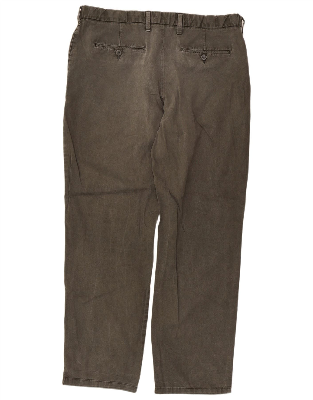 Marks & Spencer Damen-Chinohose mit normaler Passform, W36 L30, Khaki, Baumwolle