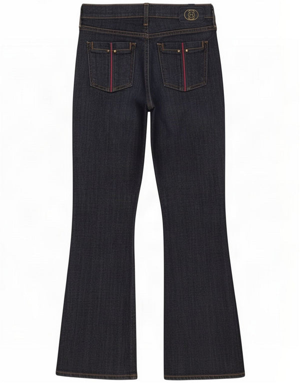 Citizens Of Humanity Damen Bootcut Jeans W25 L28 Marineblaue Baumwolle