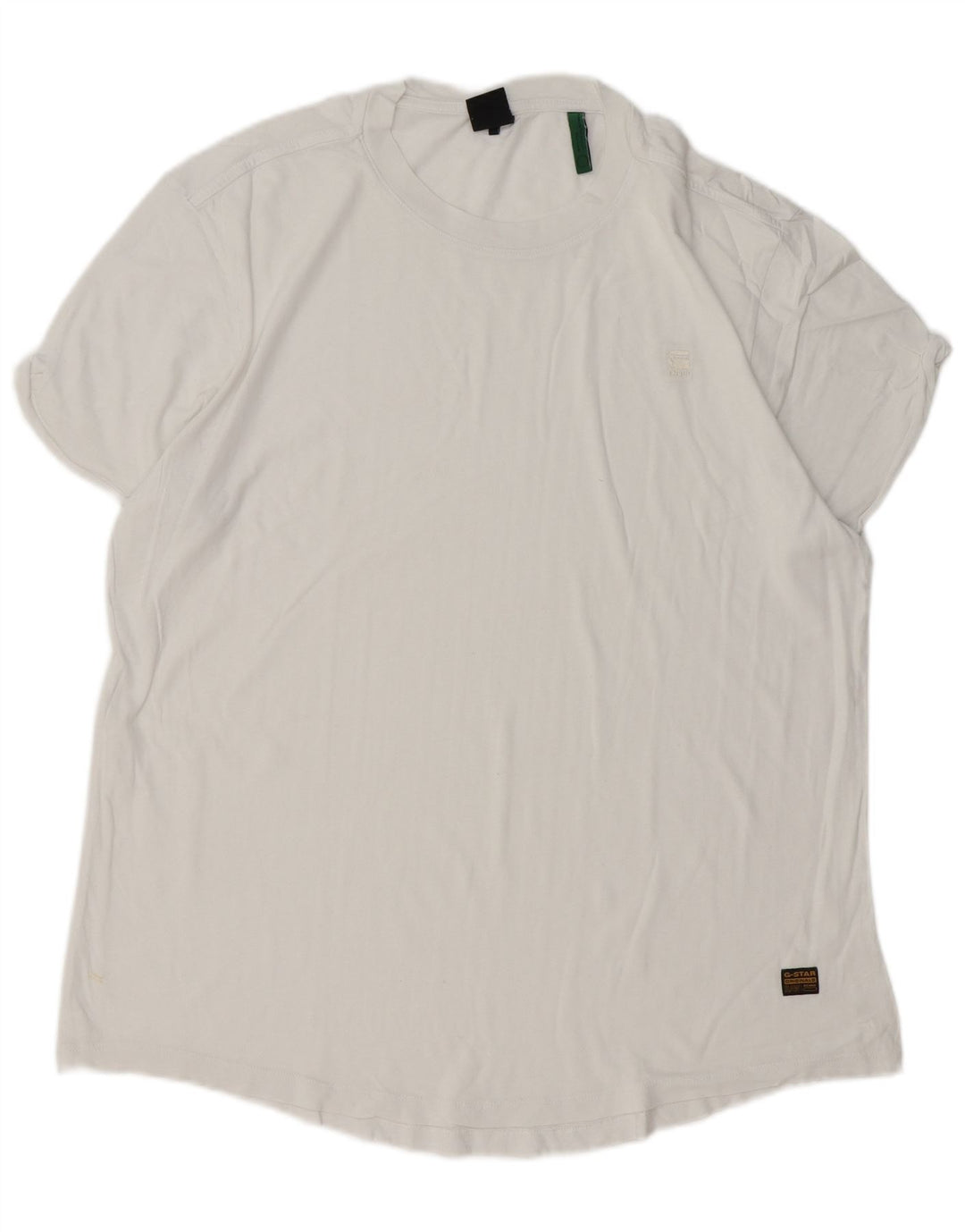 G-STAR Mens T-Shirt Top Medium White Cotton