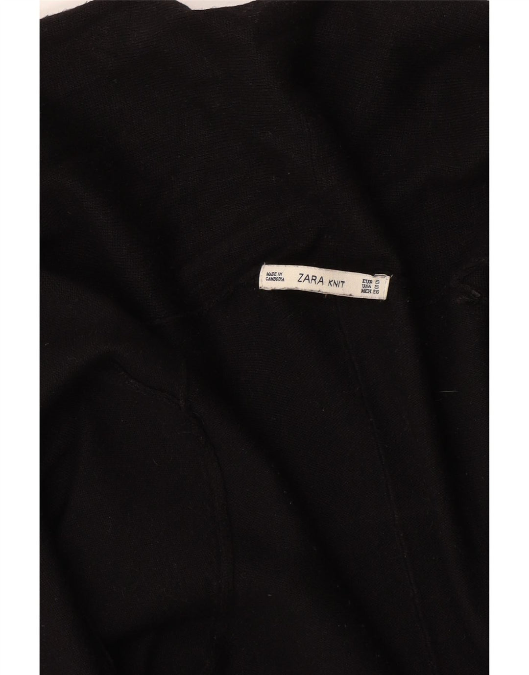 Offener Cardigan für Damen von Zara, Gr. 8, Schwarz