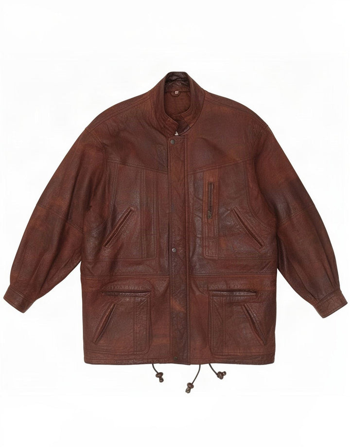 CLASSIC Herren Lederjacke UK 42 XL Braun