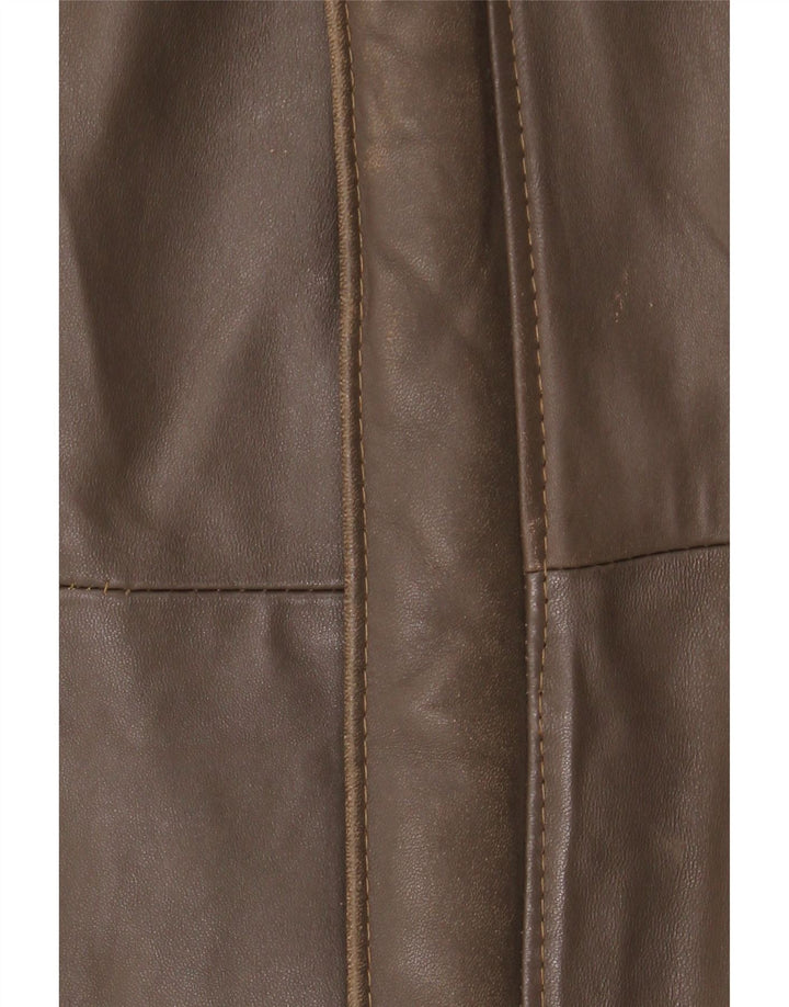 Vintage Herren Militärlederjacke IT 52 XL Braun
