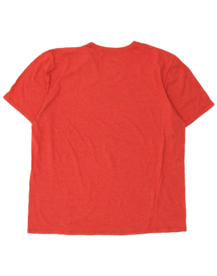 Hurley Herren Grafik-T-Shirt-Oberteil, großes rotes Polyester