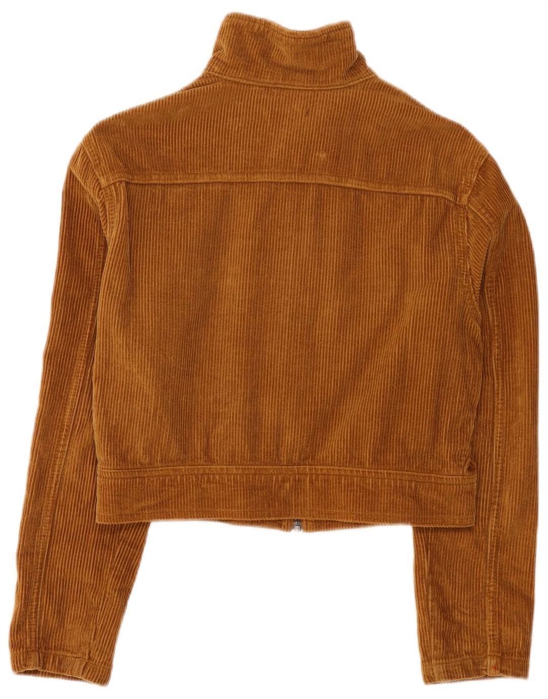 Superdry Damen Crop Cordjacke UK 8 Small Braun Baumwolle