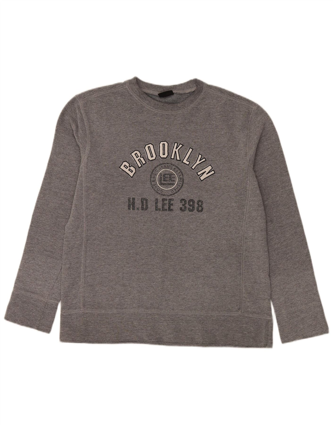 Lee Herren Brooklyn Graphic Sweatshirt Pullover Mittelgrau