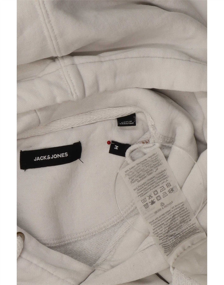 Jack & Jones Herren Kapuzenpullover, Mittelweiße Baumwolle